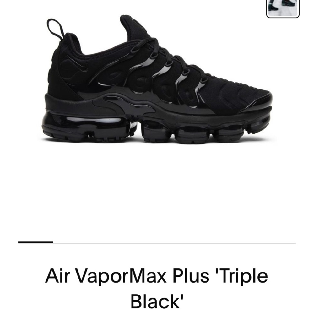 Nike Triple black vapor max Size 12